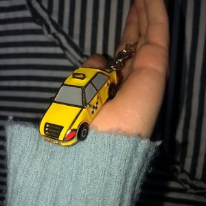 late spade taxi cab keychain